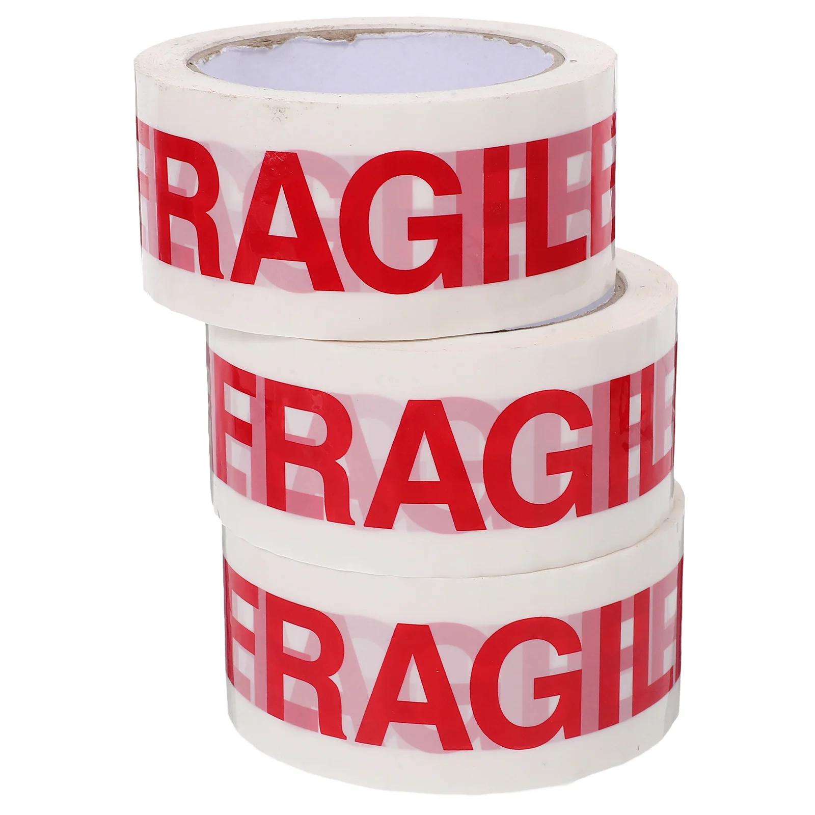 ملصقات هشة 66 متر × 4.8 سنتيمتر شريط التعبئة الثقيلة ملصقات تحذير واضحة للشحن تخزين البريد المتحرك العناصر الهشة #2