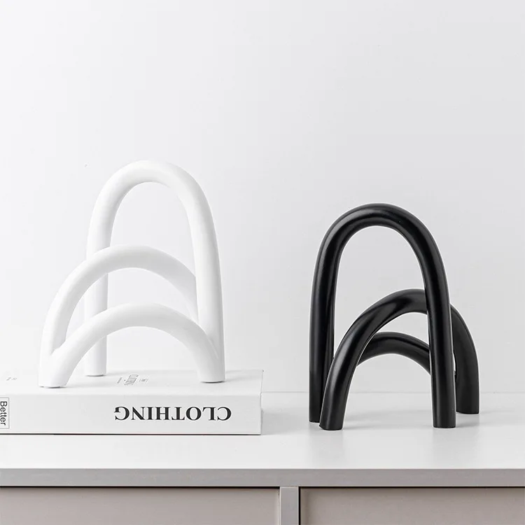 

Современные скандинавские креативные геометрические украшения из смолы в форме дуг, нестандартные декорации для дома, рабочего стола, отеля, вечеринок