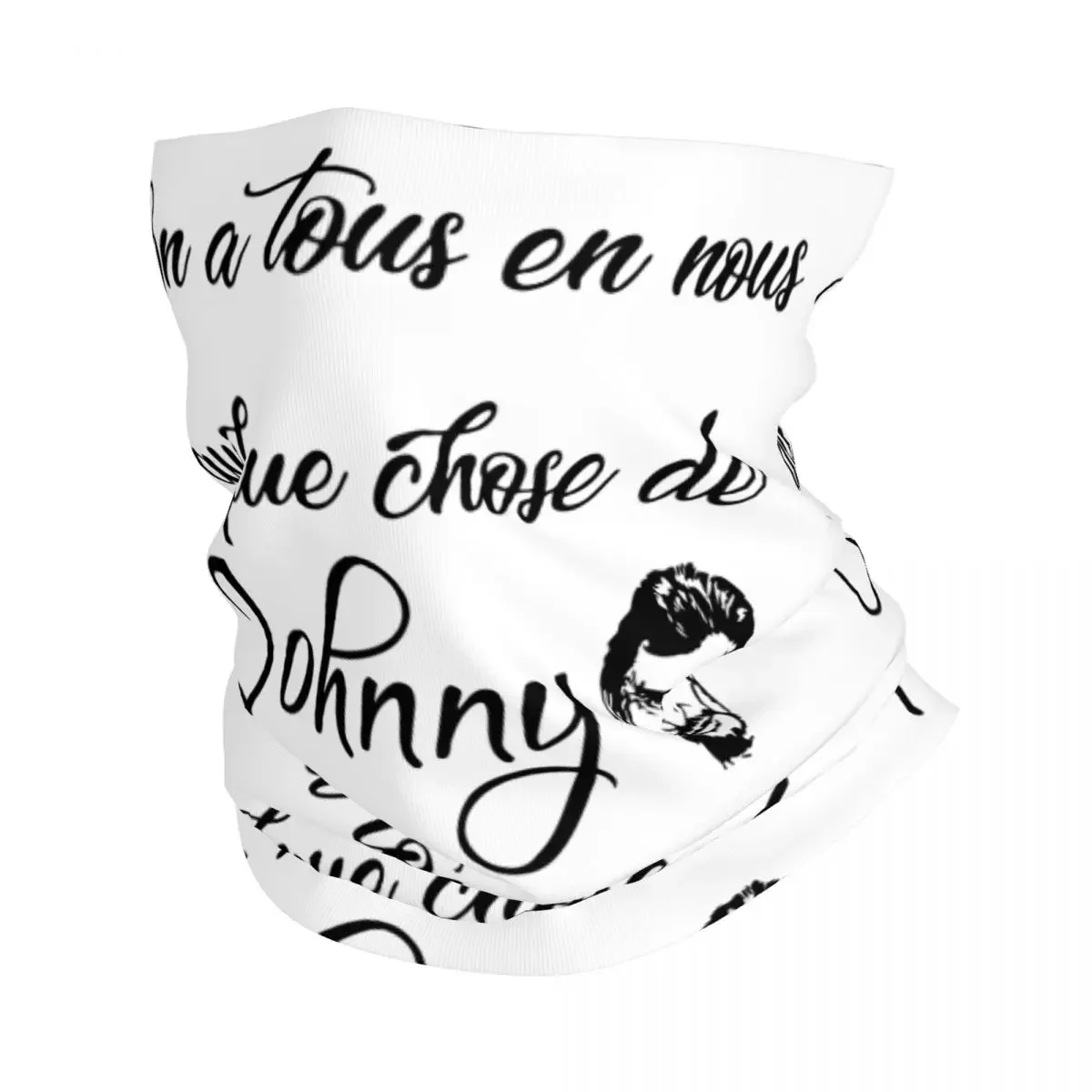 New Johnny Hallyday Bandana Neck Gaiter Printed singer awesome Wrap Scarf Multifunctional Cycling Scarf Fishing for Men Women Ad