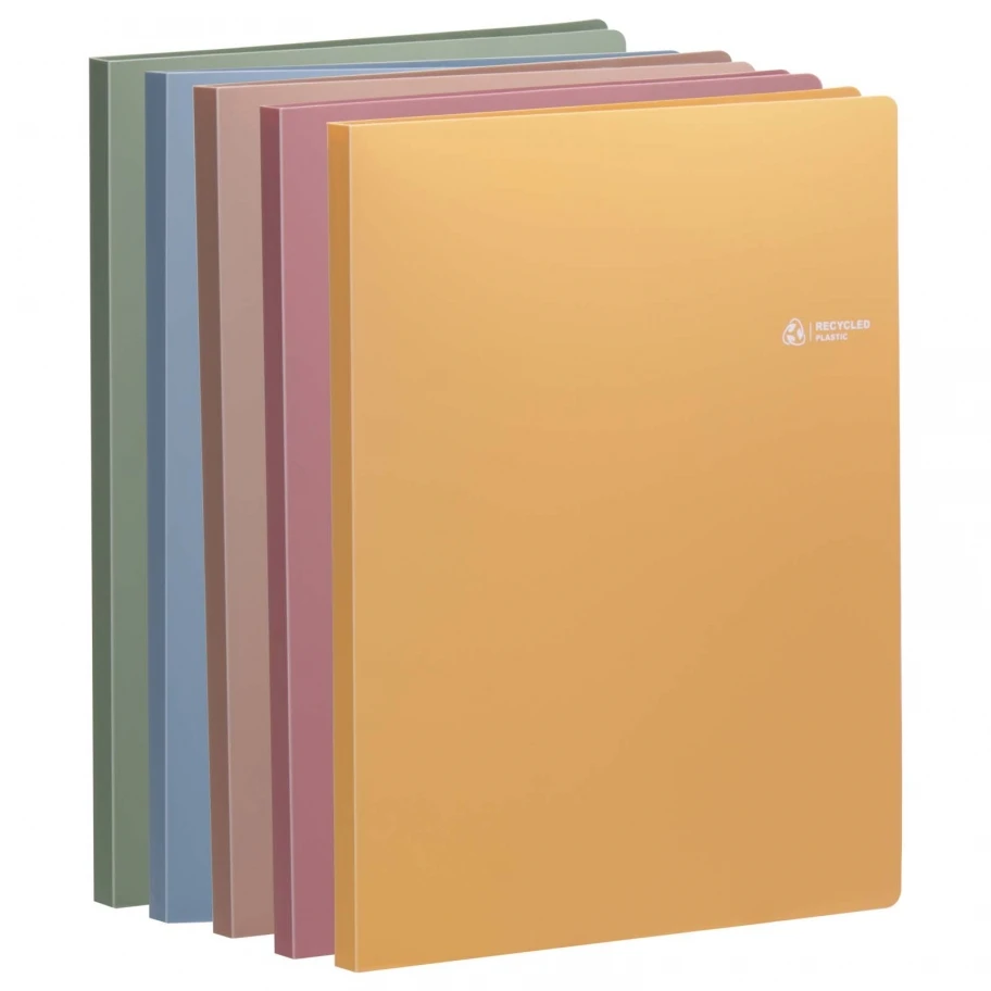 

Comix AN1212 file display book 20 pockets 2pcs A4 size Made of recycled material PP environmentally friendly solid and durable