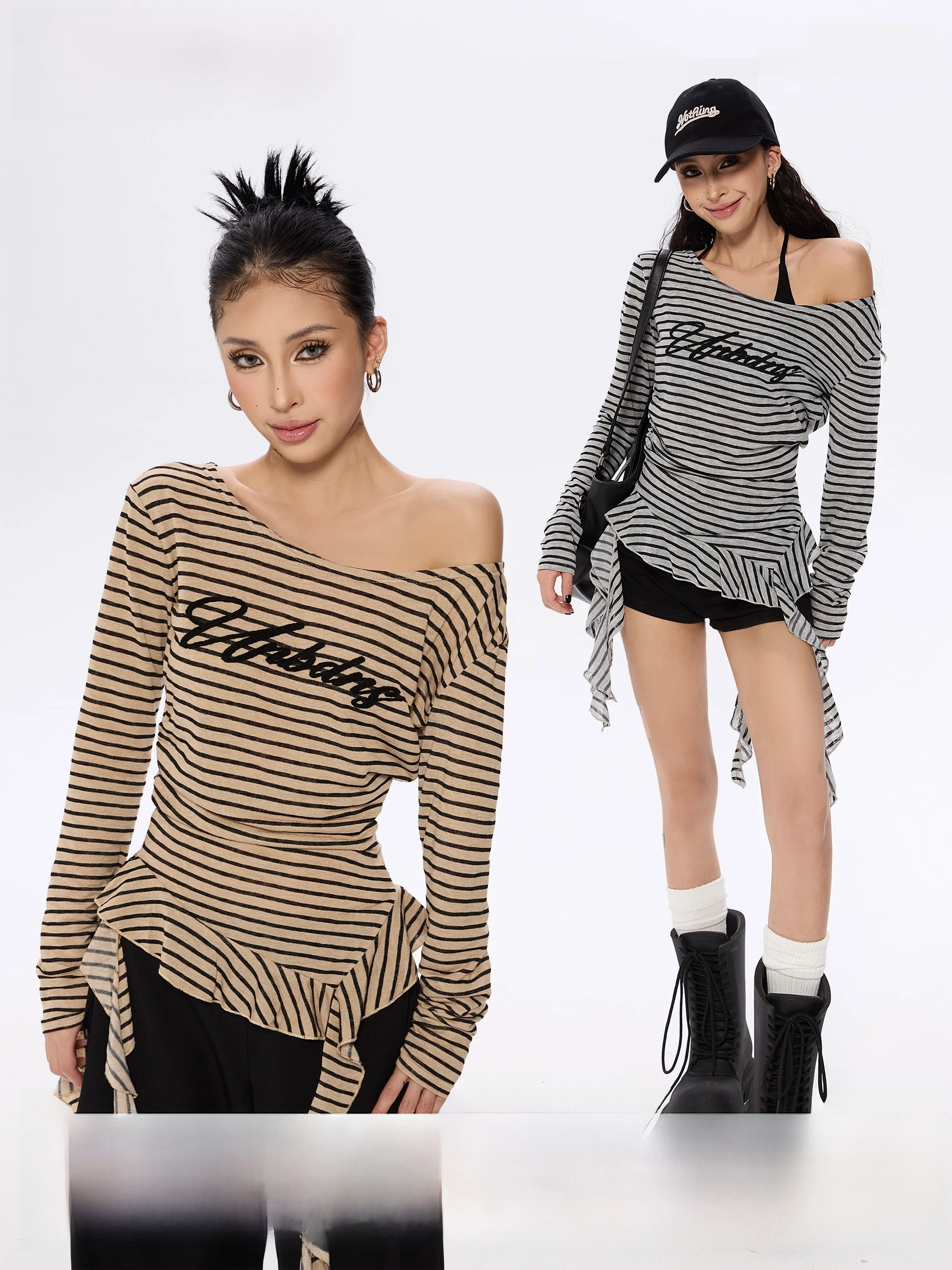 

Женская футболка Long Sve Wild Zero с цветочным принтом в американском стиле ретро, повседневный вязаный хлопковый топ с принтом пикантных девушек