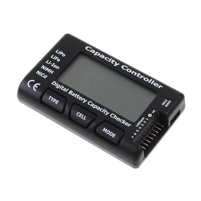 CellMeter-7 Digital Battery Capacity Detector LiPo LiFe Li-ion Nicd NiMH Battery Voltage Detector,Tester,RC Battery Meter