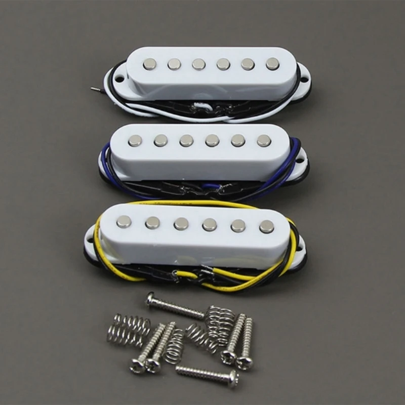 Retro Alnico 5 Pickup Guitar Single Coil Pickups Ceremic Magnet Middle Bridge Neck/Middle/Bridge Pickups Kits For Choose