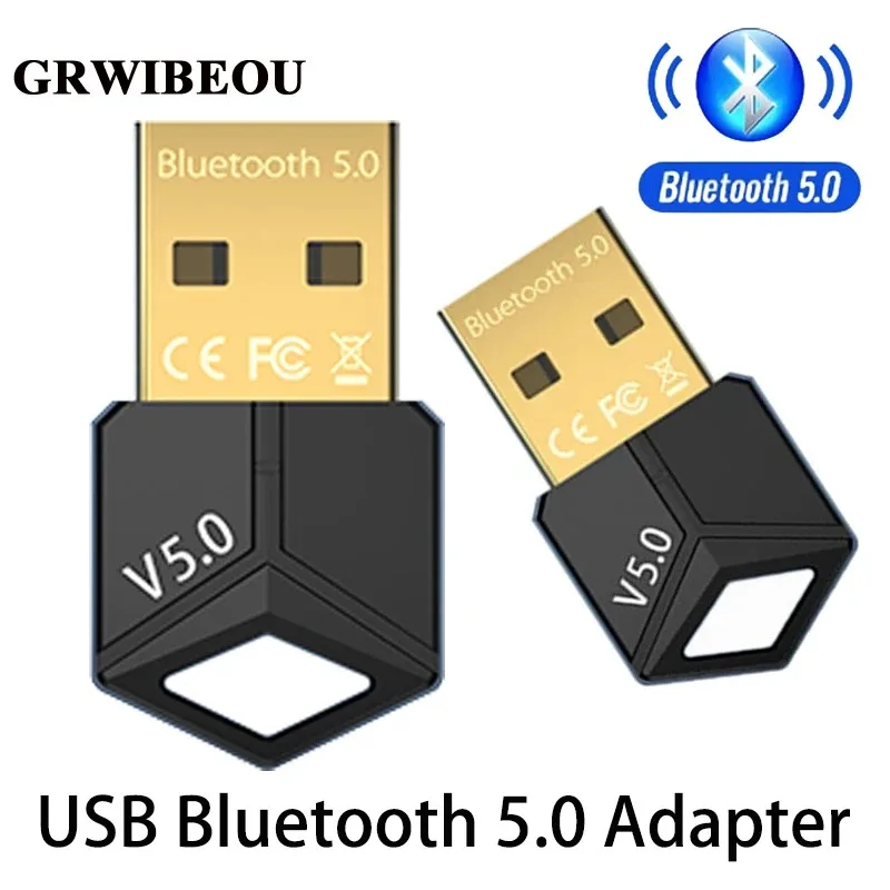 GRWIBEOU USB 5.0 Bluetooth Adapter for Computer Bluetooth Dongle USB PC Adapter Bluetooth Receiver Transmitter