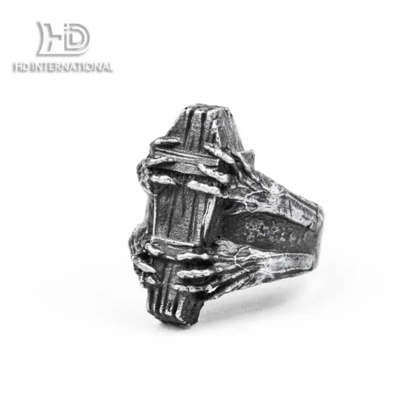 925 silver Coffin ring vampire ring devil ring devil claw ring death ring brass craftsman making jewelry