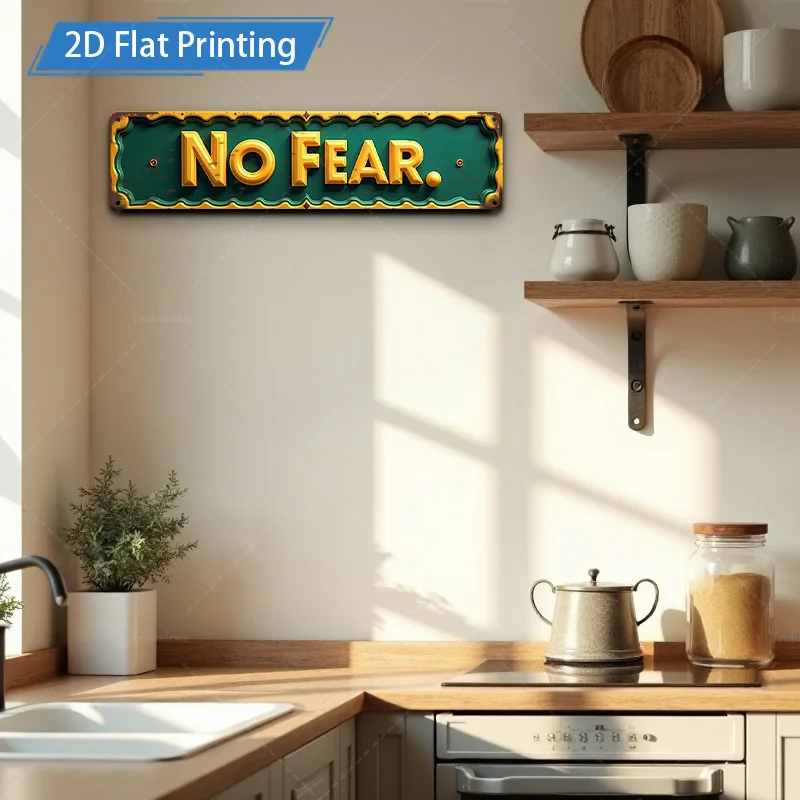 [2D FLAT] 1pc Metal Sign, 4×16inch Vintage 