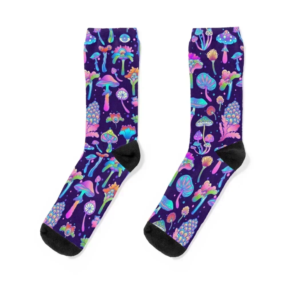 

Magic Mushroom Pattern 2 Socks winter thermal cartoon men cotton high quality Ladies Socks Men's