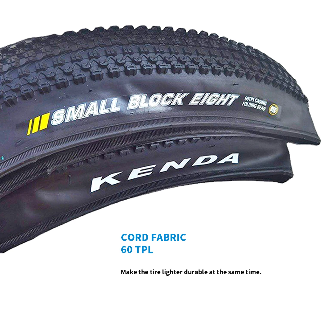 Kenda Road Bicycle Tire Foldable K1047 Tires 26 27.5 29 1.95 2.10 SMALL BLOCK EIGHT Mountain MTB Bicycle Tires for Bike Parts