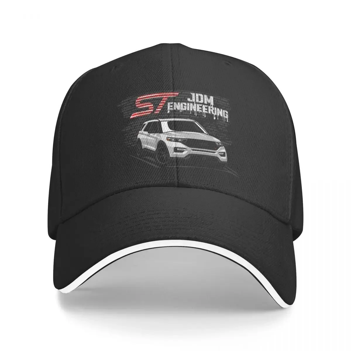 

Explorer ST JDM Engineering Baseball Cap Visor Snapback Cap For Women Men's