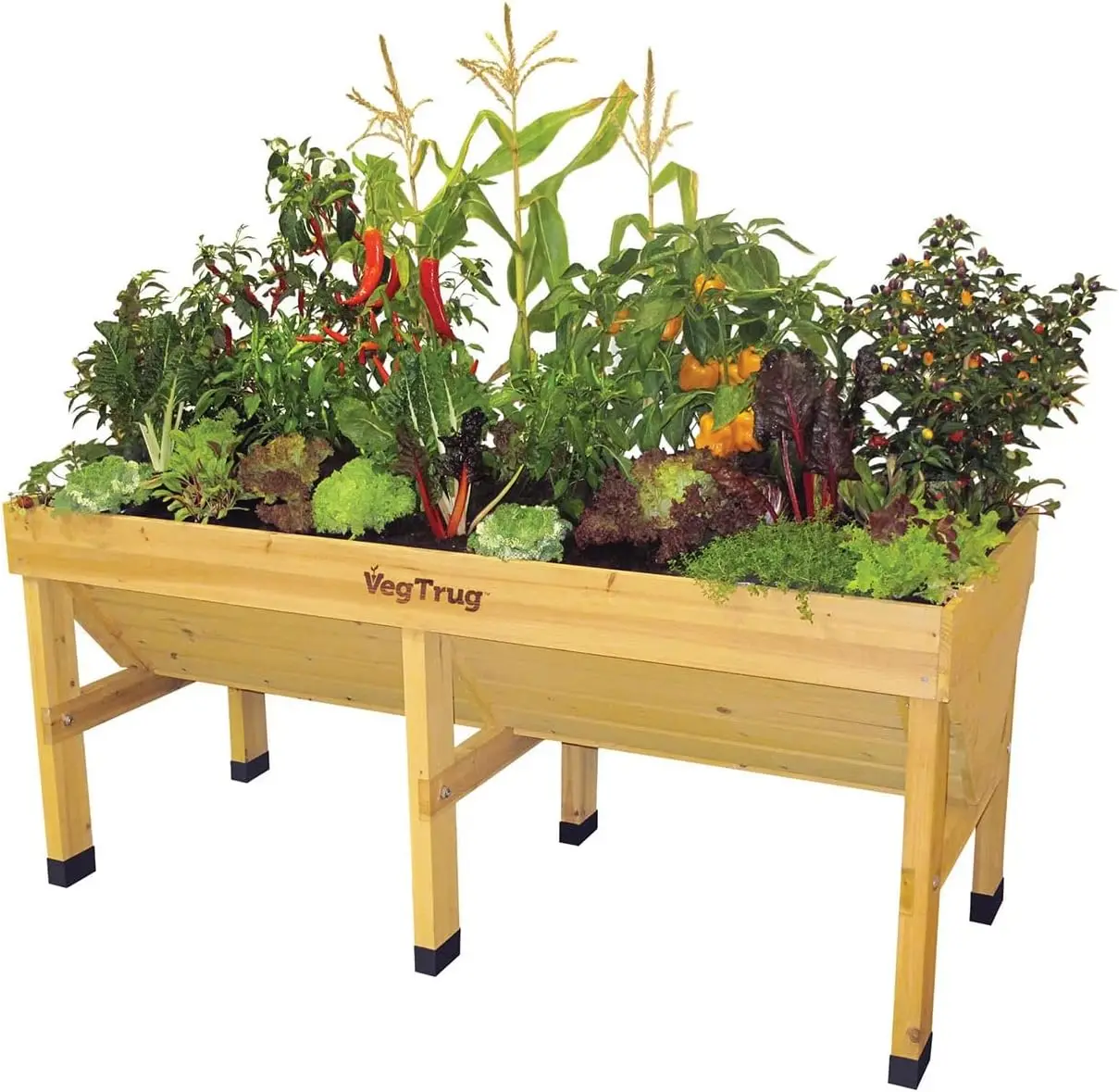 0367 USA 1.8m Raised Planter, large, Natural