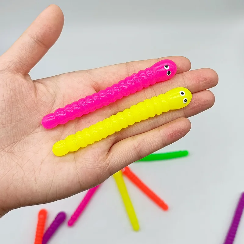 48/24PCS Sensory Fidget Worm Stretch Toys For Kids Party Favor Novelty Gift Regalos Para Sorpresas de Cumpleaños Infantiles