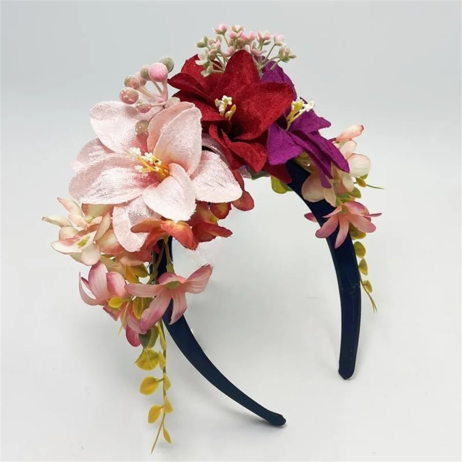 

New Fashion Women Wedding Headband Girls Boho Flowers Headwear Children Hair Bands Hair Accessories Bride Wreath Beach Garland