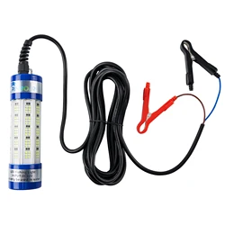 Pinboer-luz de pesca subacuática, 150W, cc 12V, 20000LM, verde, blanco, sumergible, alta potencia, LED, señuelo, cebo y lámpara de buscador, atrayente