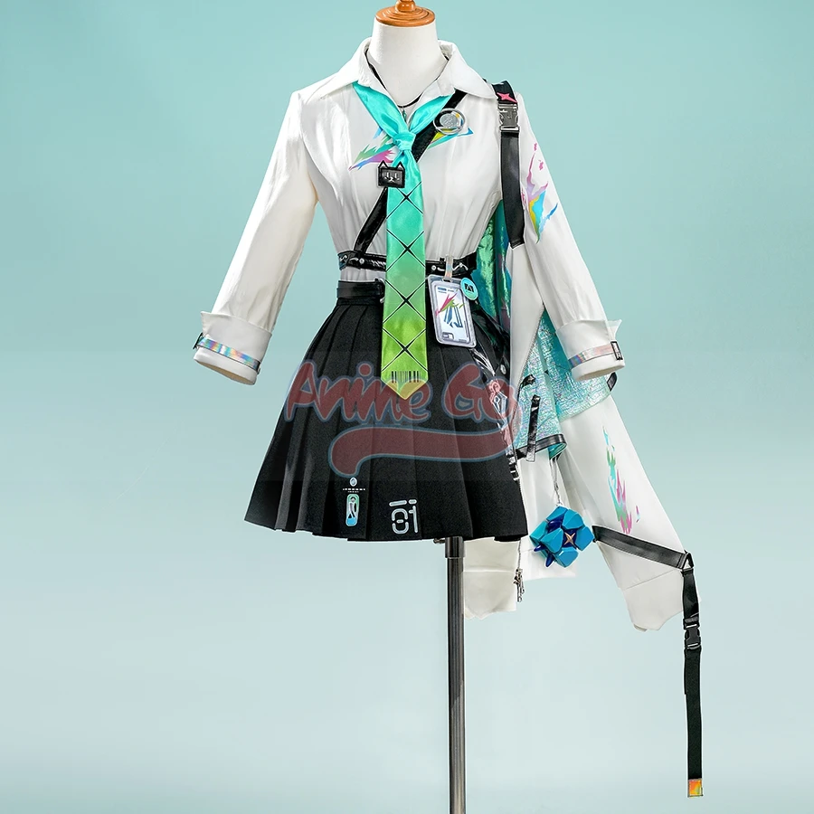 

Game Wuthering Waves Lynae Cosplay Costume Women Uniform with Rubik's Cube Prop Halloween Christmas Party