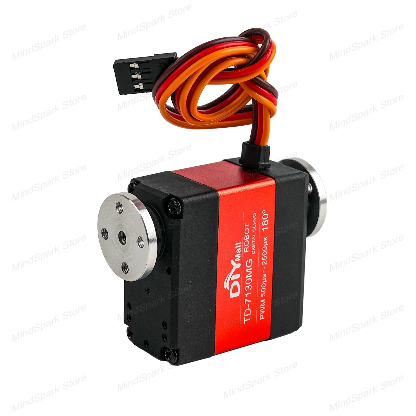 Servo digital de metal de eixo duplo 30KG Motor de escova de carbono 180/270/360 °   4,8-8,4 V para brinquedo de modificação de modelo de carro de aeronave robô DIY