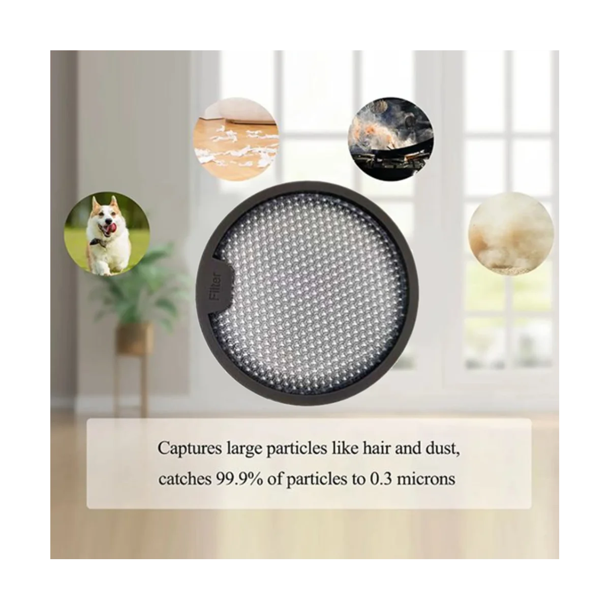 Filtre Arrière Lavable pour Aspirateur T10, T20, T30, Accessoires de Remplacement, 4 Pièces