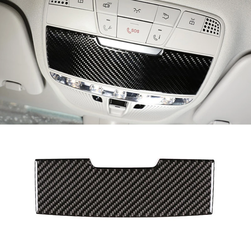 

Для Mercedes Benz C Class W205 C180 C200 C300 GLC260 Передняя панель лампы для чтения Коробка для солнцезащитных очков Крышка отделки из углеродного волокна Литье