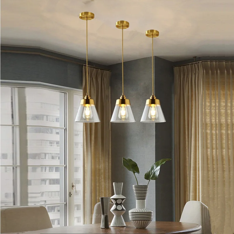 

Kitchen Pendant Light Dinning Room Glass Lamps Home Lamp Office Ceiling Lights Bedroom Chandelier Lighting Hotel Lamps Free Bulb