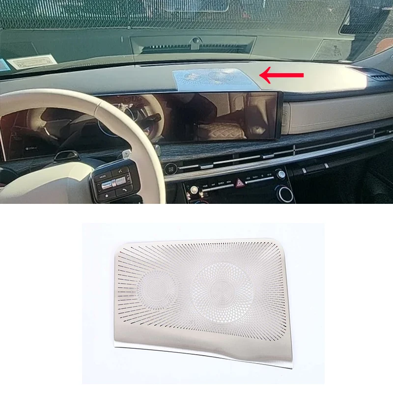 Voor Hyundai Santa Fe MX5 2024 Auto middenconsole dashboard midden luchtuitlaat paneel audio bescherming cover hoorn cover