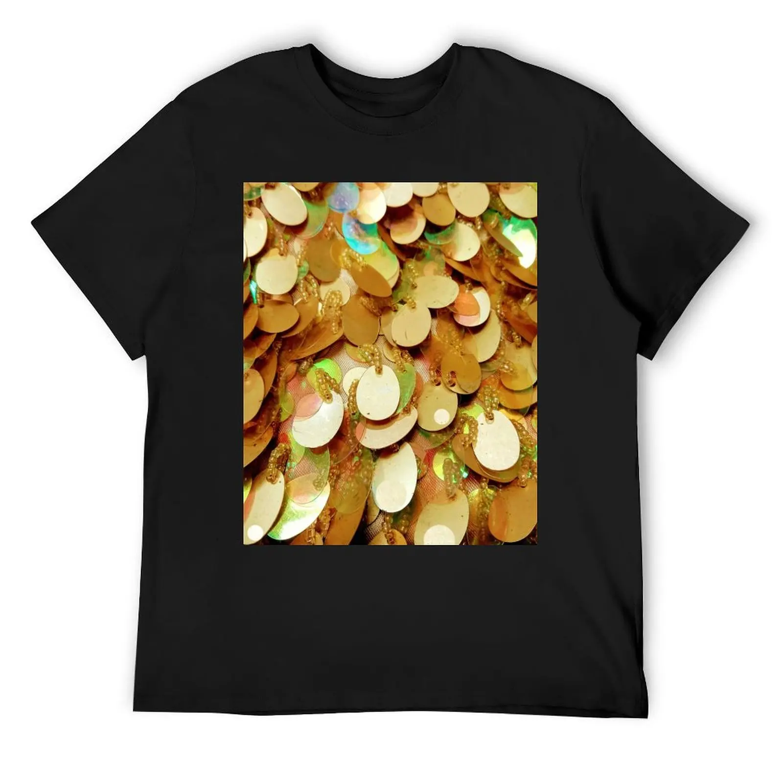 

Photographic Image of Large Gold Sequins T-Shirt custom t-shirts kawaii clothes clothing for men