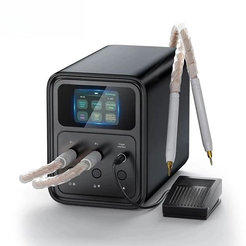 Portable Spot Welder Adjustable LED Screen Handheld Welding Machine for 2mm Metal Sheet Battery Welding Equipment
