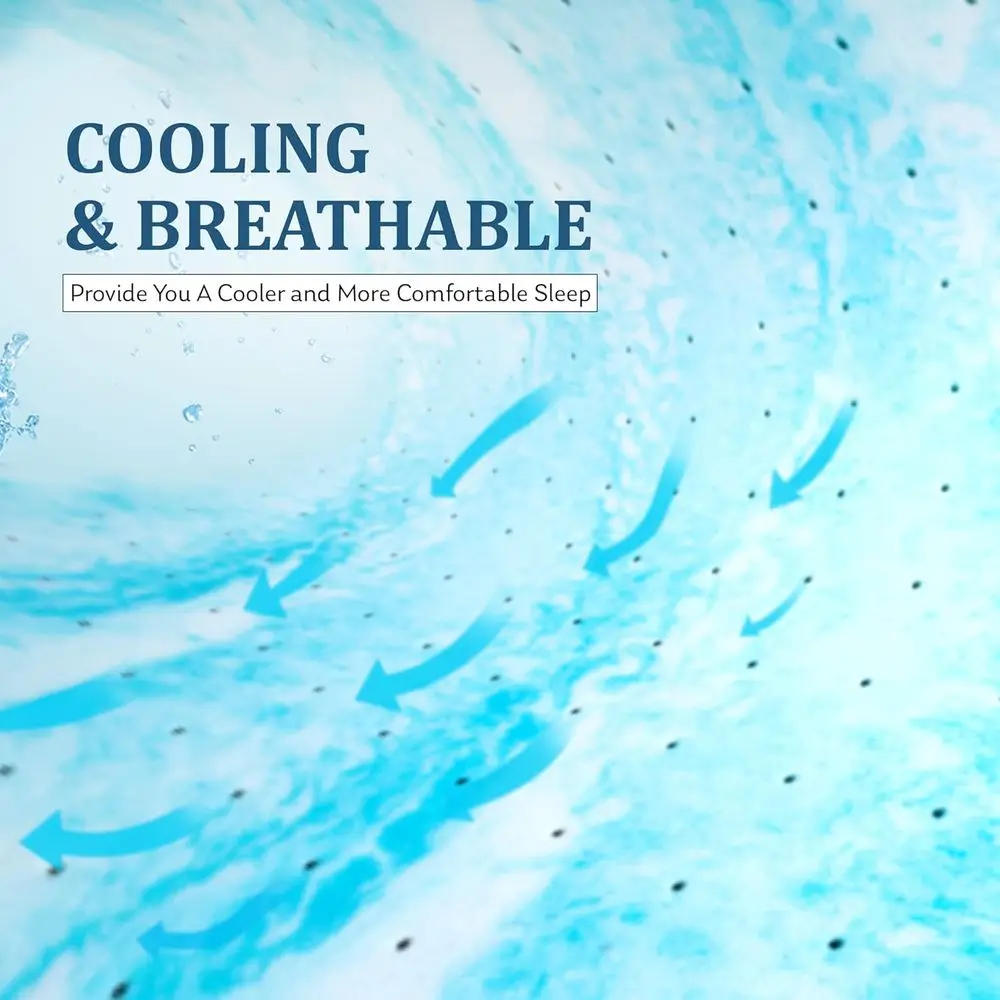 غطاء علوي من إسفنج الذاكرة الجل، 4 مقاس كينج، تخفيف الضغط، جيد التهوية، معتمد من CertiPUR-US، 76x80، متوسط الثابت #3