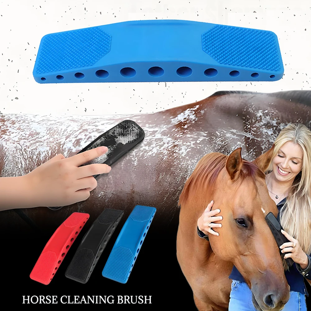 

Horse Brush Dog Grooming Brush Dog Grooming Bathing Massage Hair Removal Brush Bathing Brush Horse Grooming Set