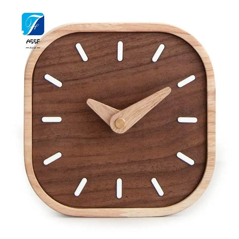 A55F-Hour Clock Desktop Mute Watch Clock Bedside Clock Mini Clock Nordic Home Decor