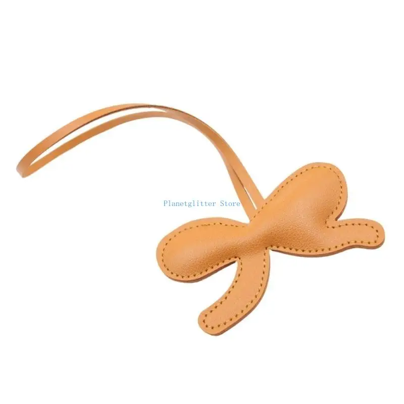

652B Leather Bowknot Keychain Purse Charm Fashionable Bag Accessories Bag Pendant