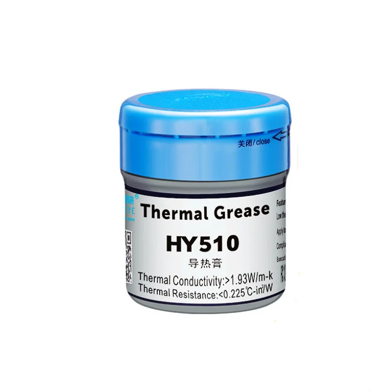 

HY510 Silver Gray Thermal Conductive Paste Gray Small Half Bottle Barrel Silicone Grease Heat Dissipation Paste