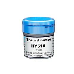 HY510 Silver Gray Thermal Conductive Paste Gray Small Half Bottle Barrel Silicone Grease Heat Dissipation Paste