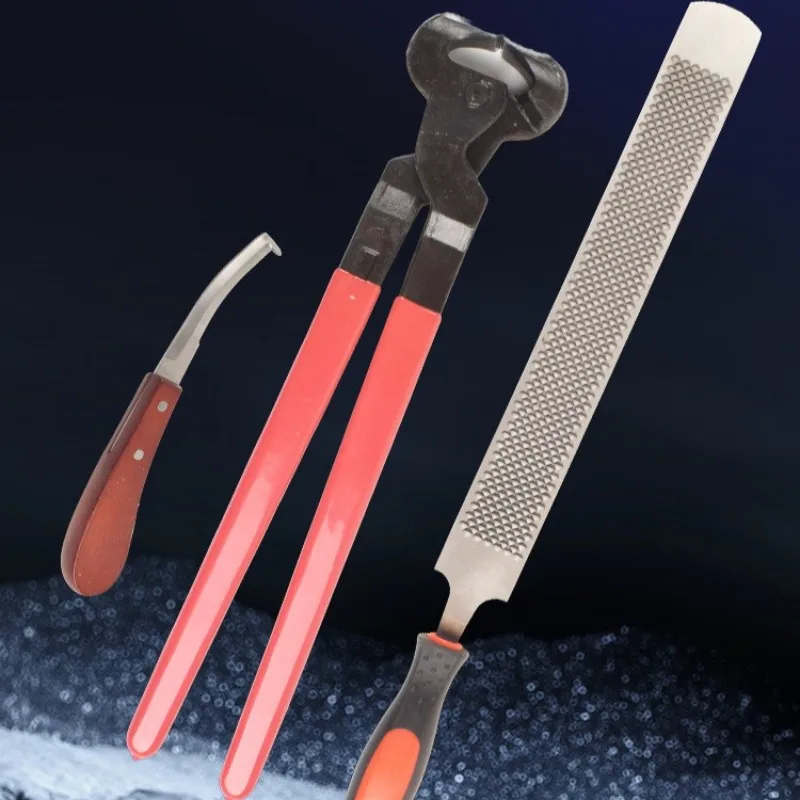 2026 Hoof Care Tools Hoof Nippers Hoof Rasps Hoof Knives Hoof Clippers Three-piece Set Horse Care Products Horse Equipment