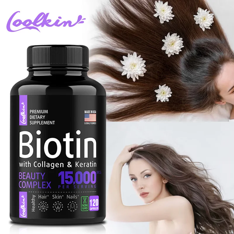 

Antioxidant Supplements,Support Skin,Hair,Joints,Promotes Calcium Absorption,Immune System Health-Collagen & Biotin Capsules