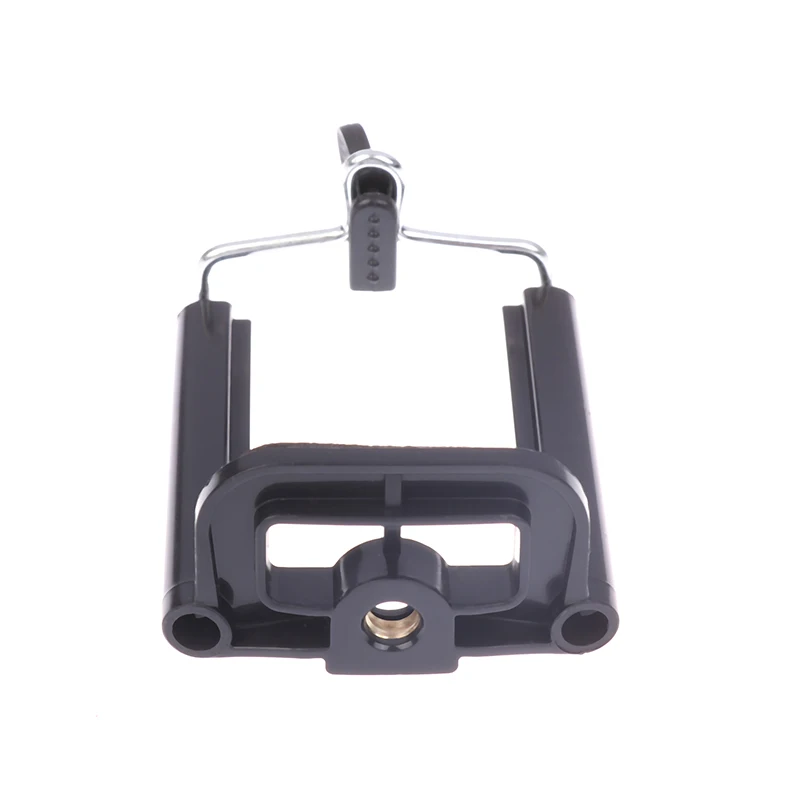 

1Pc Universal Holder Stand With 1/4 Inch Nut Screw Stretchable Black Phone Hole Selfie Stick Camera Phone Clip Accessories