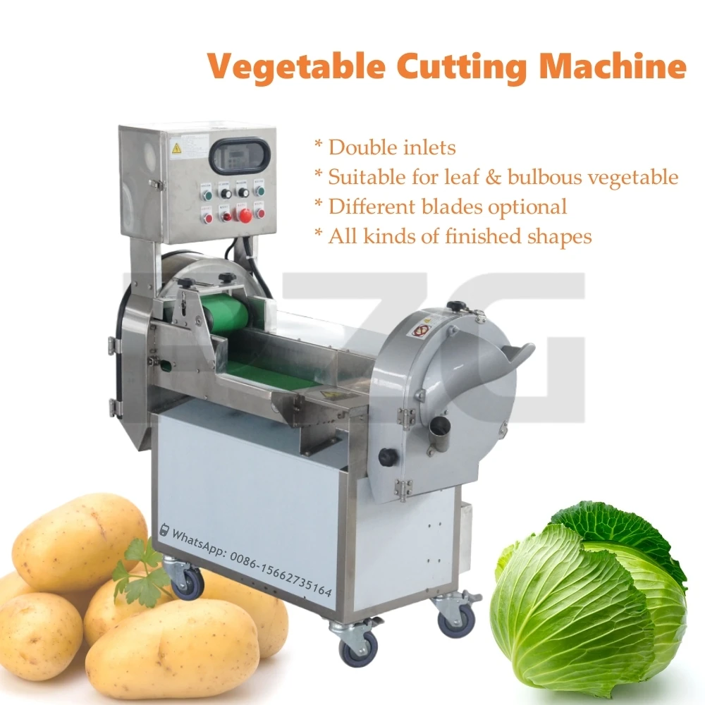 Multifunctional Commercial Vegetable Chopper Slicer Dicer Shredder Strip Cutter Cutting Machine For Shredding Slicing Dicing