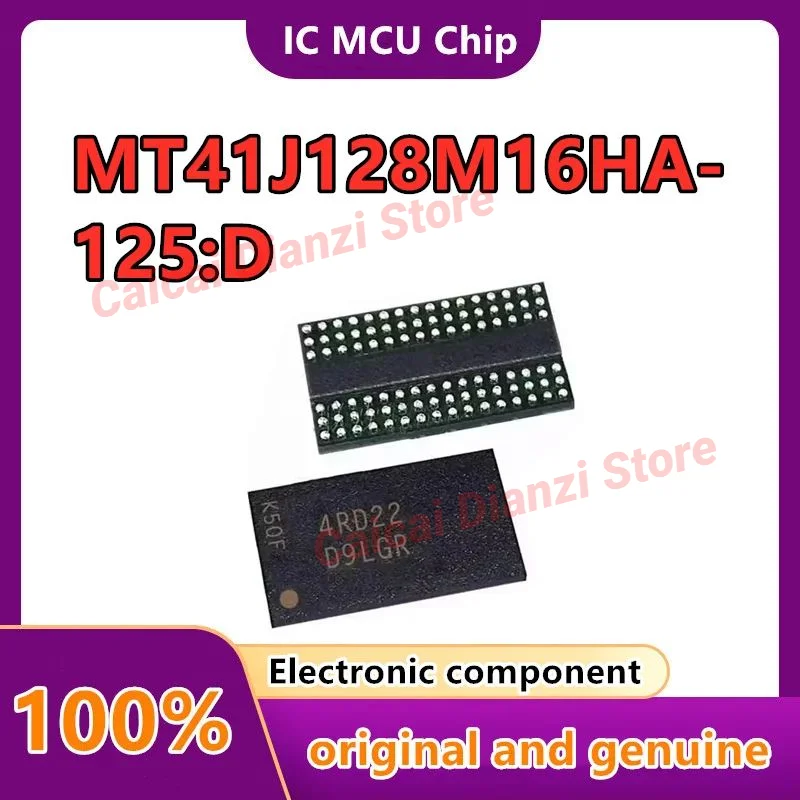 

5pcs/lot Flash particles DDR3 MT41J128M16HA-125:D 256M Screen printing: D9LGR