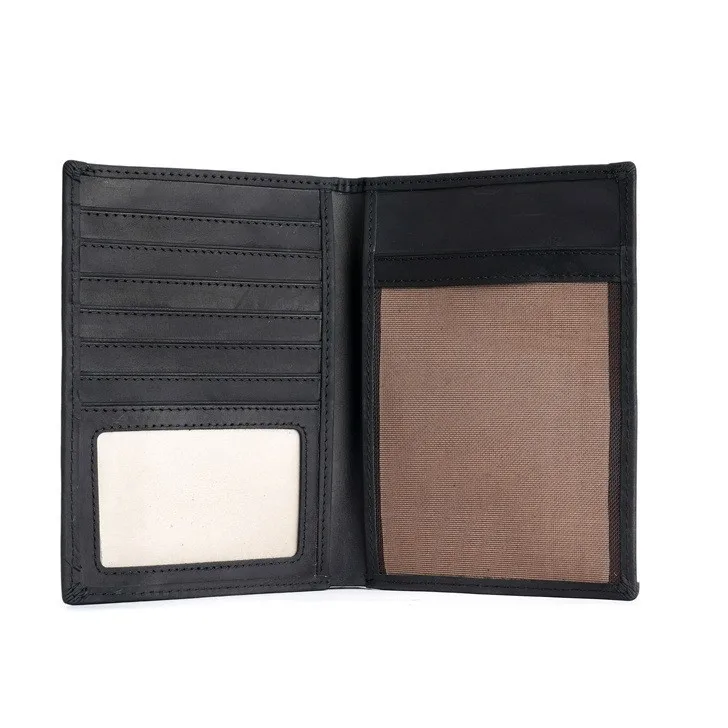 Retro Leather Passbook Bag Spot Wholesale Crazy Horse Skin Multi Card RFID Anti-theft Card Bag Coin Bag