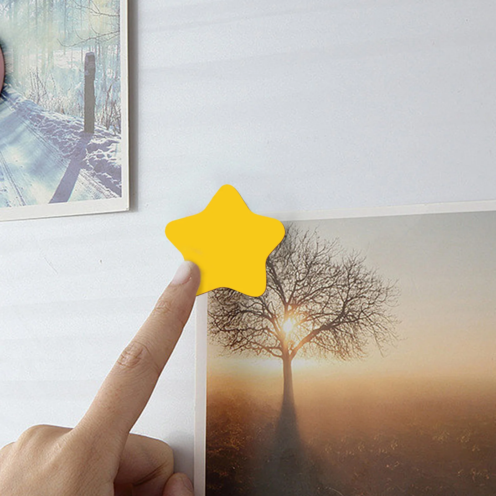 

6Packs Colorful Heart Star Magnets Non Adhesive Magnetic Stickers for Home Office Refrigerator Star Magnets Refrigerator Magnet