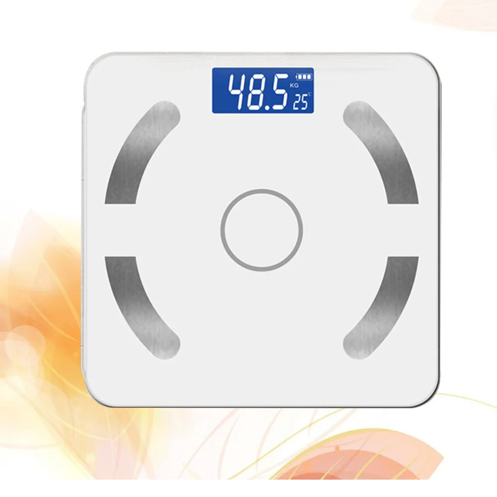 

Electronic Body Fat Digital Smart Weight Scale Lcd Auto On/Off Health Monitoring No Included White Fat Scale