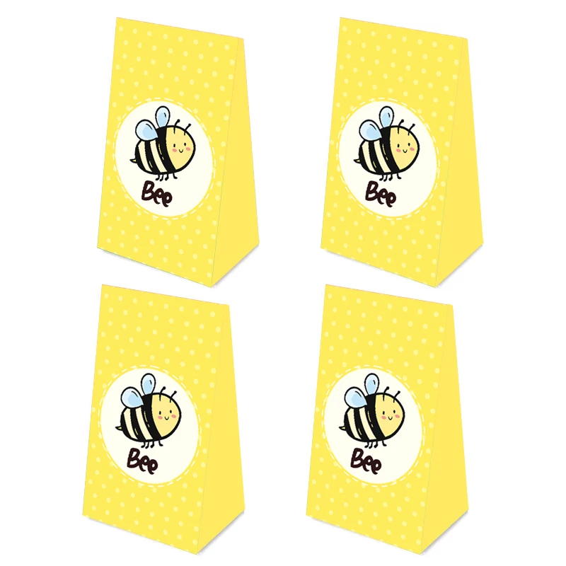 Honey Bee Theme Party Supplies Goodie Bag Suitable for Bee Day Baby Shower Birthday gift bag suitable for child girls