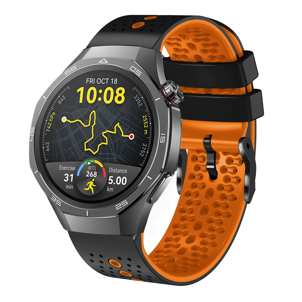 Huaweiウォッチ用シリコンストラップ,ウォッチストラップ,gt5 pro,46mm, 22mm,gt,5,4,3,se,watch4 pro,gt3,gt2 pro