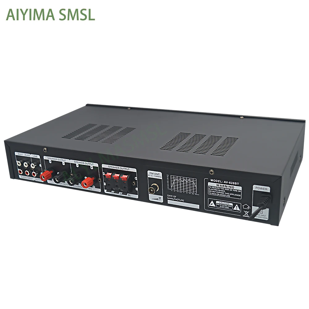 AIYIMA SMSL Bluetooth AV Amplifier 5.1 1000W High Power Karaoke USB SD Radio Home Amplifier