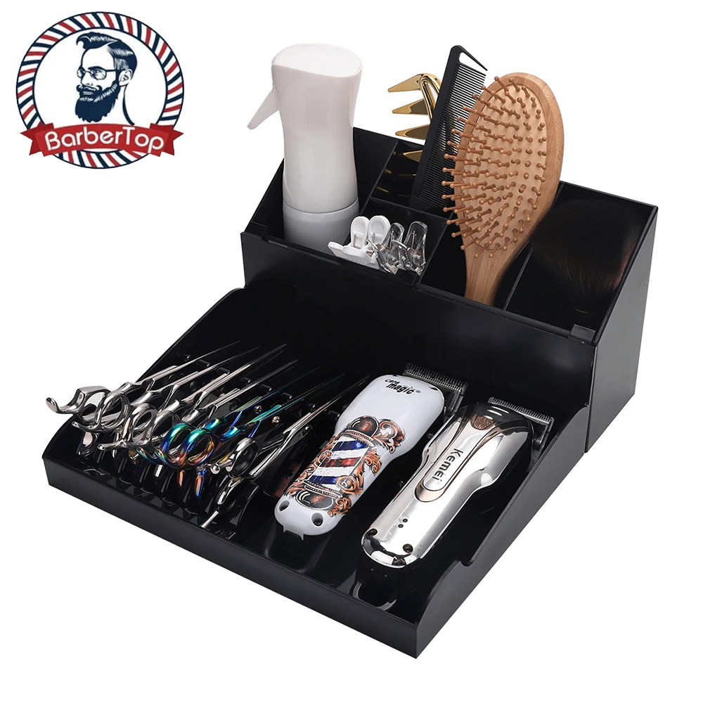 Barber Clipper Tray Anti-slip Clippers Organizer Razor Case Storage Box Hair Trimmer Holder BarbershopTool