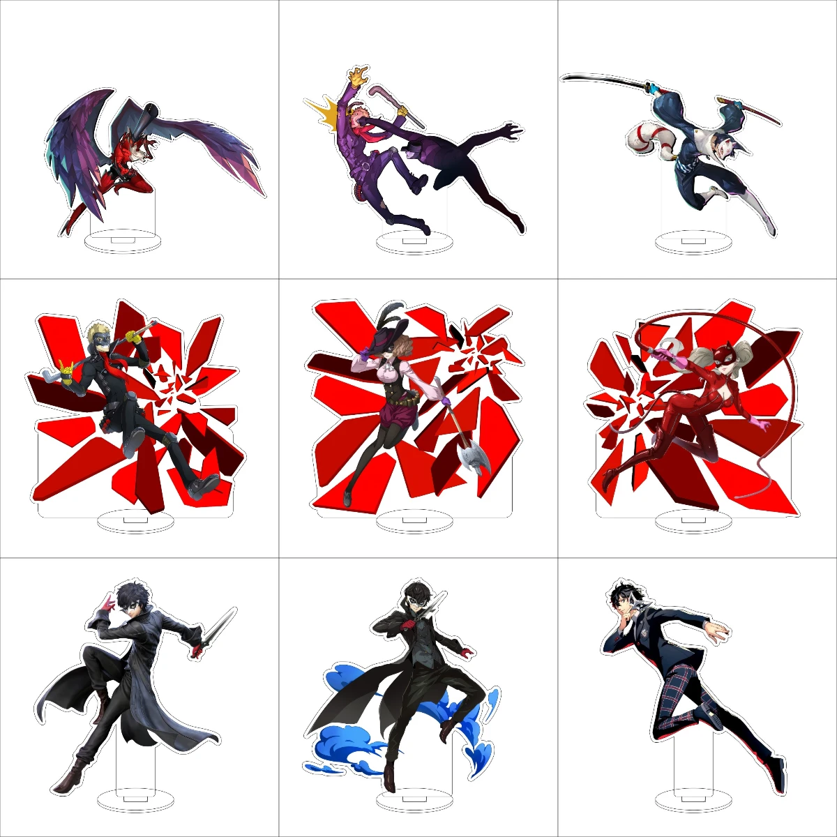 16 سنتيمتر أنيمي حامل الحلي Amamiya Ren/Morgana/Ryuji Sakamoto/Ann Takamaki/Yusuke Kitagawa الشكل حامل هدايا الهالوين
