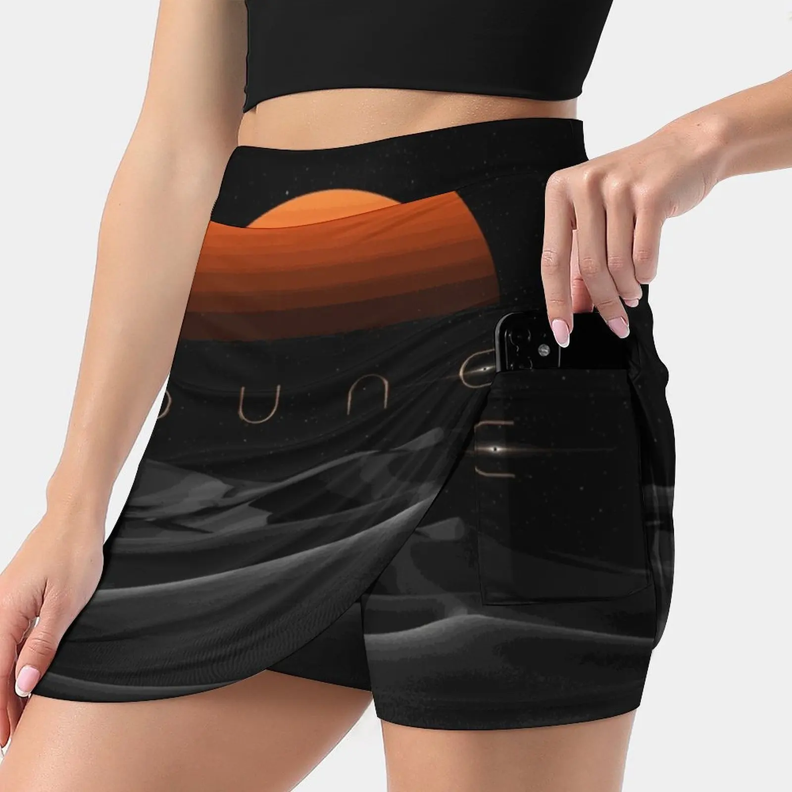 

Sunset Women'S Fashion Sporting Skirt With Pockets Tennis Golf Running Skirts 2020 Movie Dunen Fan Art Rbpartnerprogram Black