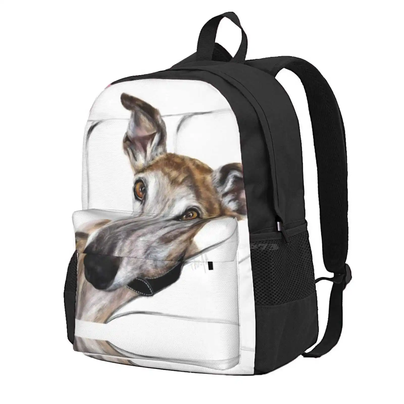 Brindle Greyhound Hot Sale Schoolbag Backpack Fashion Bags Brindle Greyhound Brindle Galgo Galgos Galgo Art Greyhounds