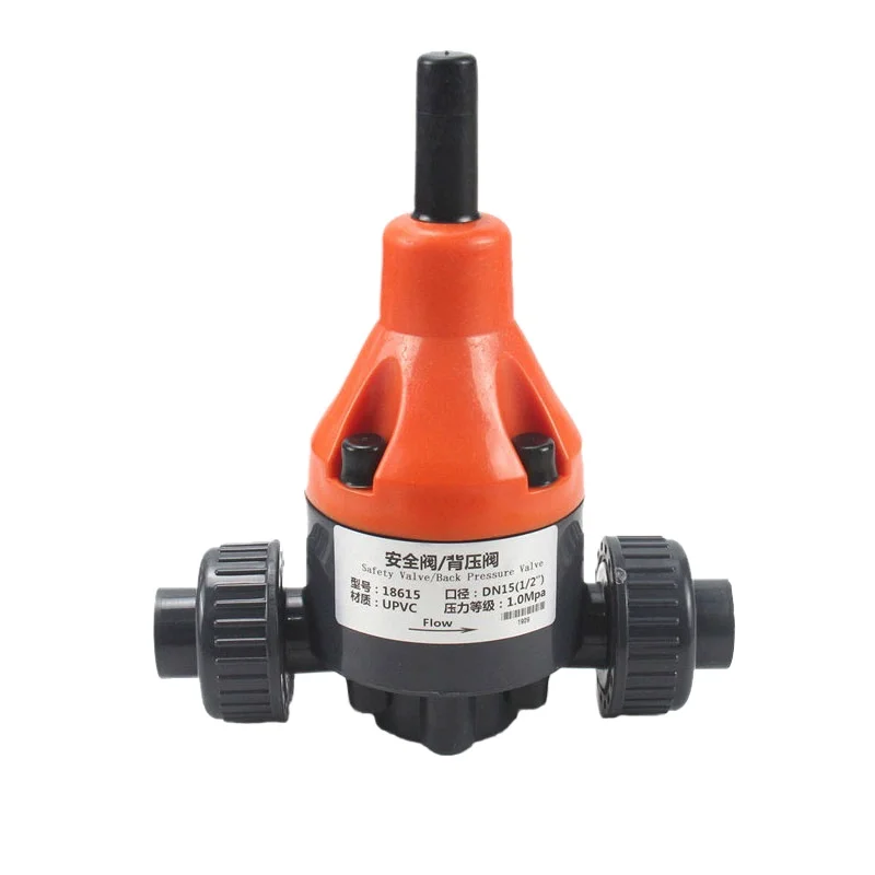 

Back Pressure Valve UPVC Plastic Back Pressure / Safet Pressure Relief High Quality 1PCS