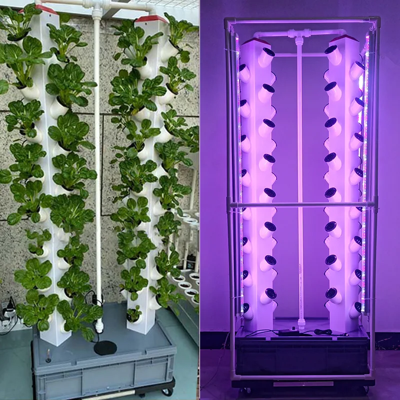 Soilless Cultivation Balcony Vegetable Growing Equipment Water Mist Organic Vegetable Planter Automatic Hydroponic Rack