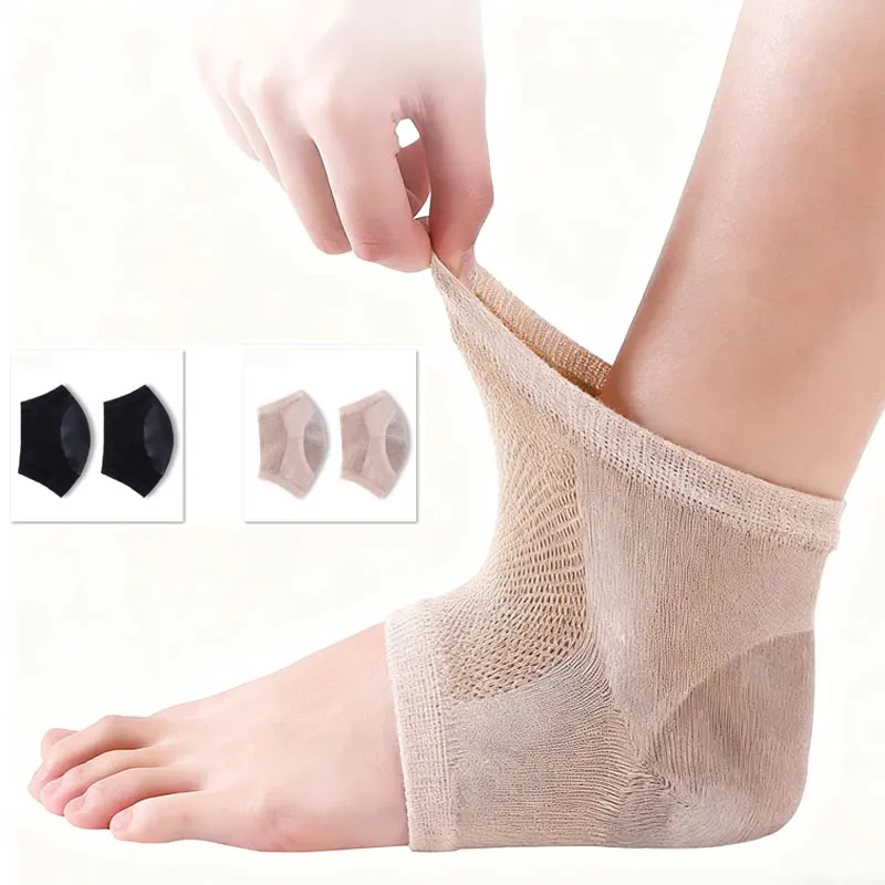 

1 пара модернизированных высокоэластичных силиконовых носков, защитные носки для лодыжки, бандаж для поддержки лодыжки, лучший компрессионный бандаж для лодыжки