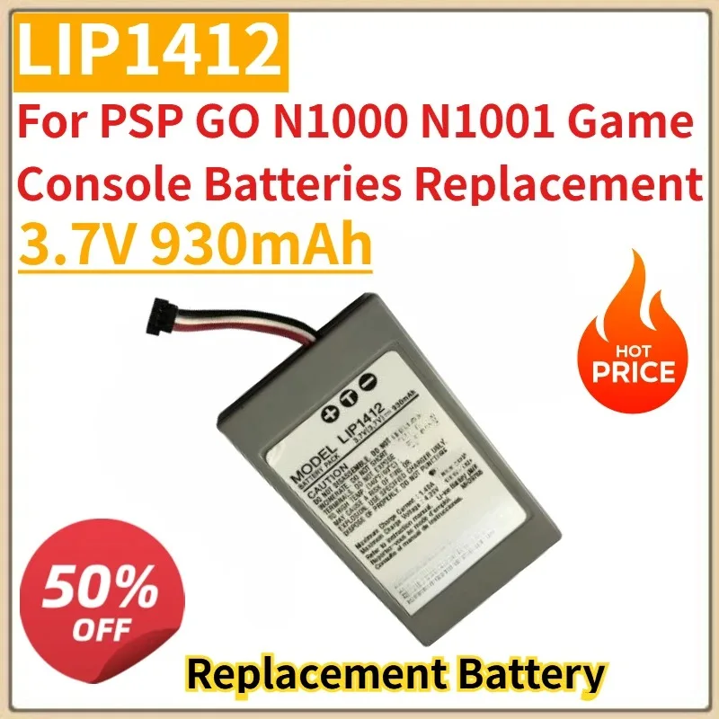 

Высококачественная новая аккумуляторная батарея LIP1412 3,7 В 930 мАч для PSP GO N1000 N1001, замена аккумуляторов для игровой консоли